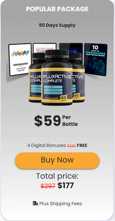 Fluxactive Complete 3 bottle 